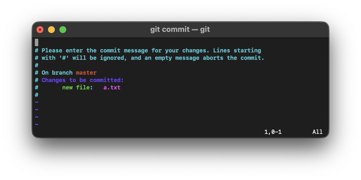 Git Commit Editor